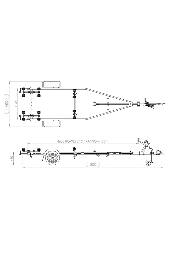 R2-600EL Boat Trailer
